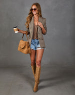 Just Darling Plaid Houndstooth Blazer