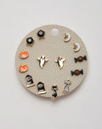 Moon Spell Halloween Stud Earring Set
