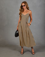 Sunstone Drift Striped Maxi Dress