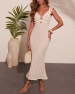 Daydream Sol Knit Cut Out Maxi Dress