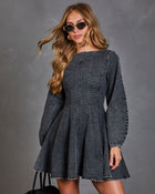 Morning Stroll Denim Mini Dress