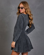 Morning Stroll Denim Mini Dress