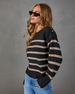 Aster Striped Knit Sweater