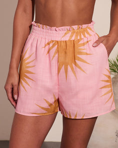 Sunny State Sunburst Print Shorts