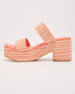 Orange Multi % Wyona Straw Platform Heel-4