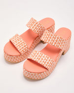 Orange Multi % Wyona Straw Platform Heel-2