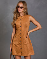 Montford Faux Suede Mini Dress