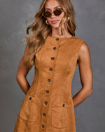 Montford Faux Suede Mini Dress