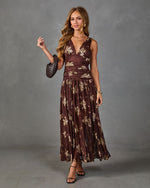 Honeycrisp Bloom Mesh Floral Maxi Dress
