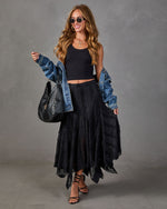 Deanna Lace Midi Skirt