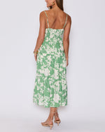 Abigail Floral Tiered Midi Dress