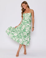 Abigail Floral Tiered Midi Dress