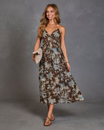 Turning Leaves Floral Maxi Dress