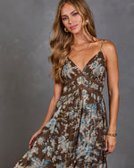 Turning Leaves Floral Maxi Dress
