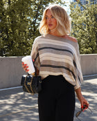 Bella Knit Striped Short Sleeve Sweater