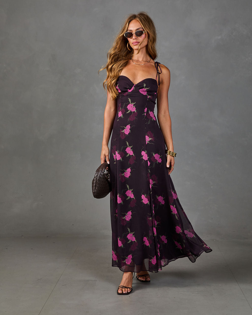 vici dress Refined Romance Floral Maxi in Black Collar Size:17 Lesters A lettuce hem and Organic Cotton Gauze Mens