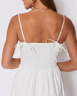 White % Summer Essential Cotton Smocked Maxi Dress-6
