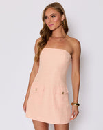 Morgan Tweed Strapless Mini Dress