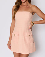 Morgan Tweed Strapless Mini Dress