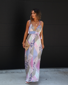 Multi % Nerissa Printed Maxi Dress-1