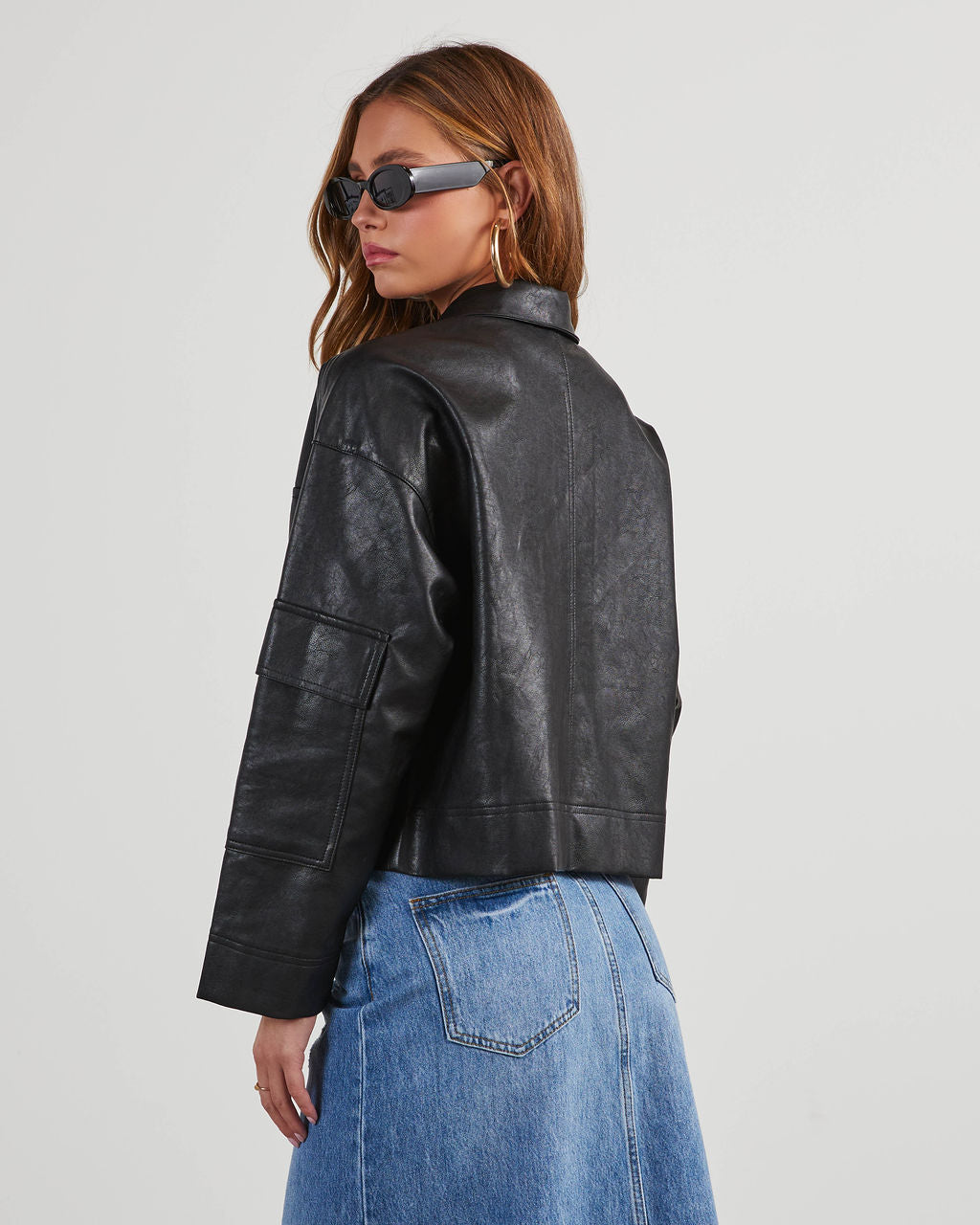 Mallie Faux Leather Utility Jacket VICI
