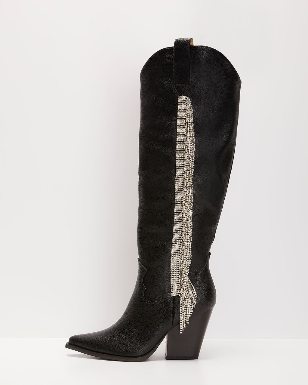 Girls black fringe boots hotsell