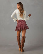 Ivory  % Esen Ribbed Bell Sleeve Knit Sweater-4