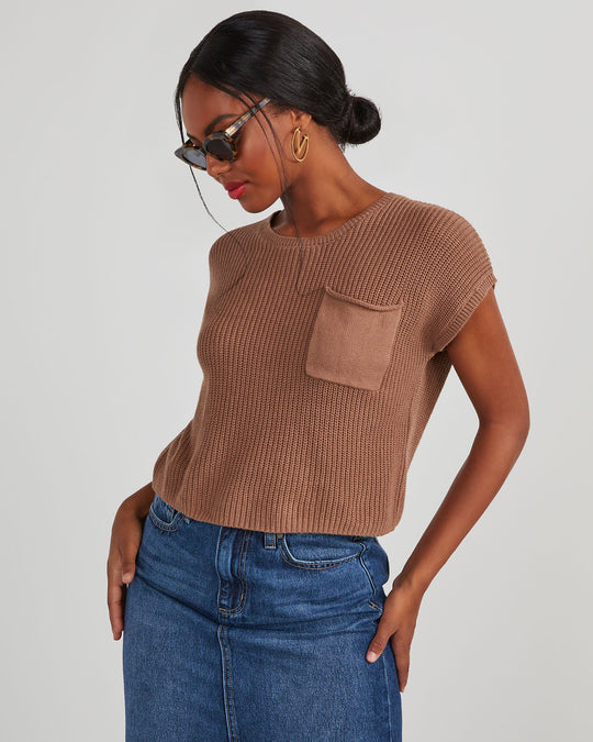 Camel % Kerry Relaxed Sweater Top-1