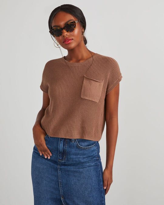 Camel % Kerry Relaxed Sweater Top-2