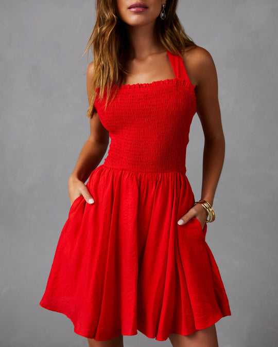 Red % Liora Mini Dress-1
