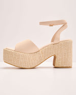 Ivory % Briellee Chunky Platform Heeled Sandals-3