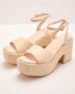 Ivory % Briellee Chunky Platform Heeled Sandals-2