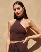 Chocolate % Break The Mold Halter Top-1