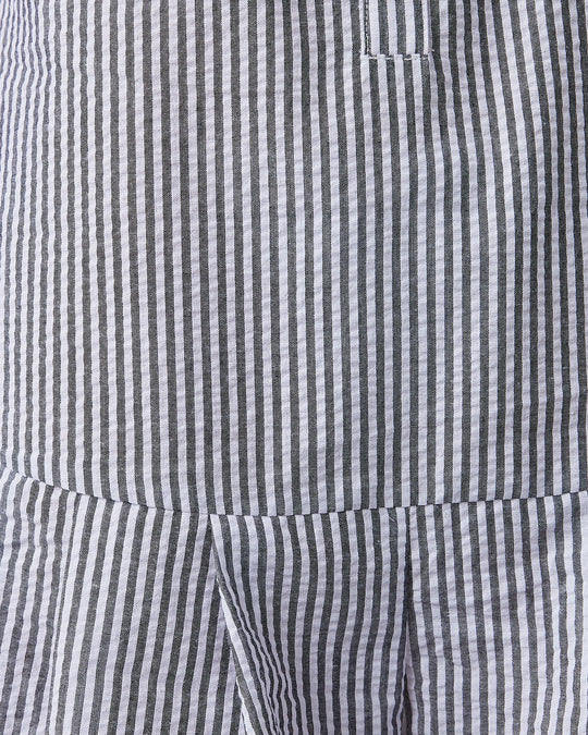 Grey/White % Hampton Shades Cotton Romper-3