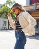 Sand % Santoro Corduroy Button Down Top-1