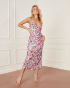 Floral % Cecilia Floral Slip Midi Dress-1