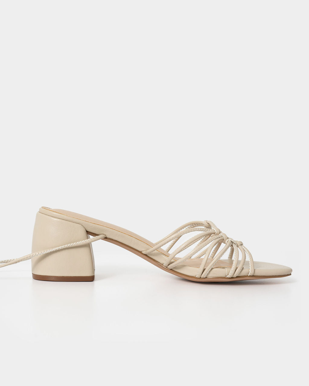 Cream lace up discount sandals