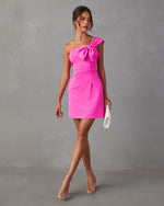 Hot Pink % My Moment Mini Dress-4