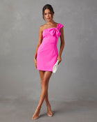 Hot Pink % My Moment Mini Dress-1