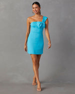 Turquoise % My Moment Mini Dress-1