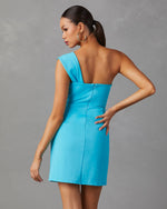 Turquoise % My Moment Mini Dress-2