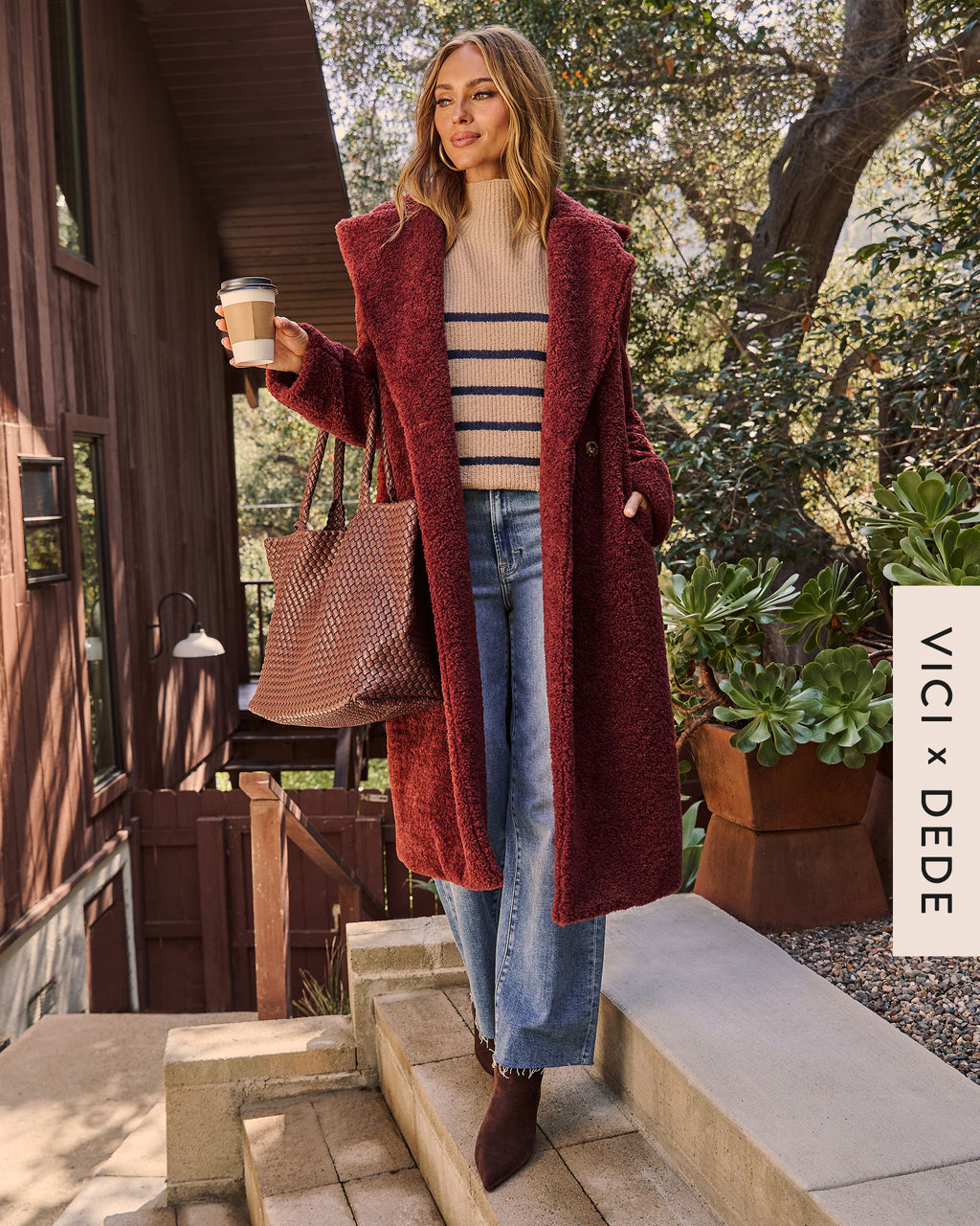 Yulissa Pocketed Teddy Coat