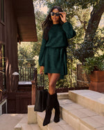 Caitlin Long Sleeve Tie Waist Sweater Dress