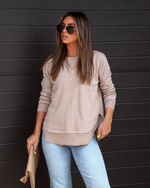 Sand % Al Fresco Cotton Blend Knit Pullover-1