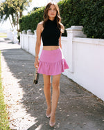 Pink % Harper Ruffle Skort-3