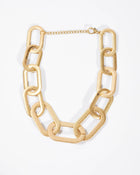 Gold % Ruben Large Chain Link Necklace-2