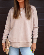Sand % Al Fresco Cotton Blend Knit Pullover-2