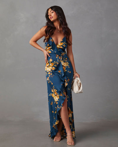 Formal Dresses Loveable Gold Lace Maxi Dress In Grey Chase The Sun Floral Maxi Dress VICI Formal Dresses Loveable Gold Lace Maxi Dress In Grey Chase The Sun Floral Maxi Dress VICI