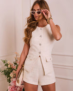 Femme Form Tweed Vest Top