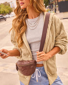 Jenny Faux Leather Belt Bag
